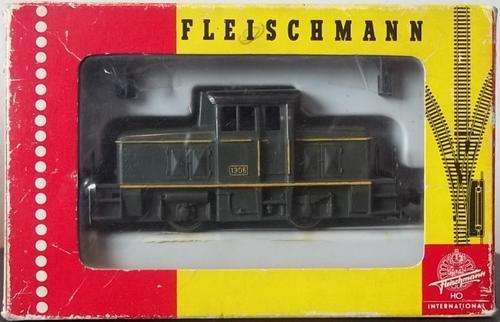 OO / HO gauge FLEISCHMANN 1306 GREEN MV-9 Diesel Shunter #4201 ! Excellent condition + Original Box