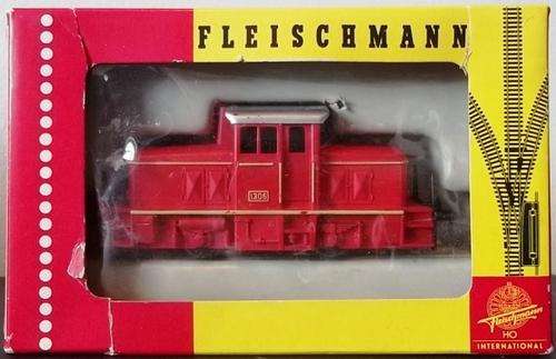 OO / HO gauge FLEISCHMANN RED SWITCHER ENGINE #1306 ! Excellent condition + Original Box