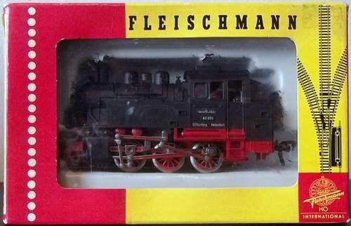OO / HO gauge FLEISCHMANN DB BLACK CLASS BR 80 LOCOMOTIVE #1321 ! Excellent condition + Original Box