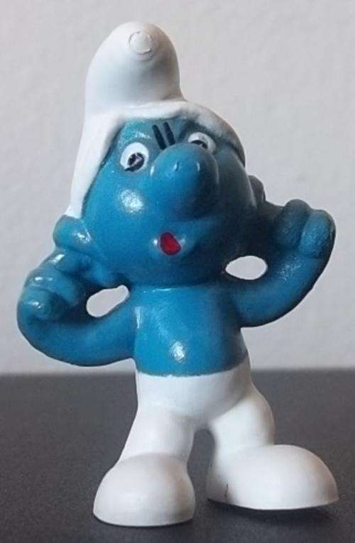 Original EARACHE SMURF !! Peyo !! 1971 HONG KONG ! GREAT CONDITION !! Smurfs!
