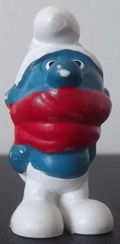 Original Vintage SHIVER SMURF ! Peyo ! Smurfs! RARE!