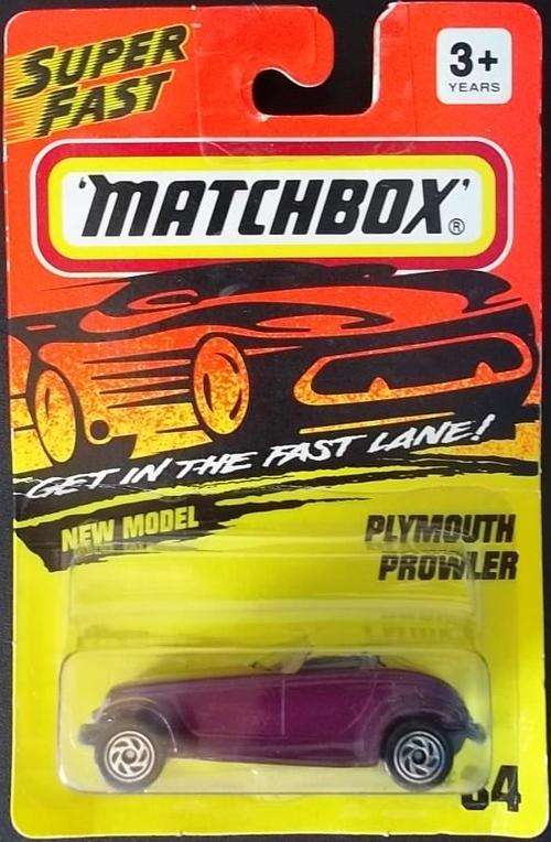 MATCHBOX #34 PLYMOUTH PROWLER (NEW MODEL) ! MINT + Never Opened ! EXCELLENT !