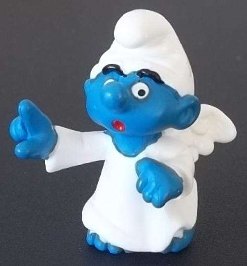 Original Vintage LITTLE ANGEL SMURF!! EXCELLENT !! 1984 ! Smurfs! RARE + VALUABLE !
