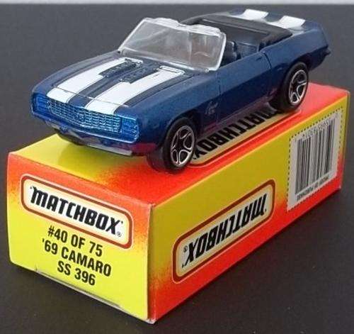 #40 of 75 '69 CAMARO !! 1996 !! RARE !! MINT with  Original Box !! Matchbox!! EXCELLENT !