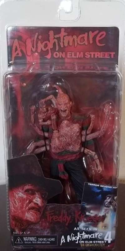 FREDDY KRUEGER ! RARE ! Nightmare on Elm Street 4 : The Dream Master!! ! ! NECA ! MINT ! High Value