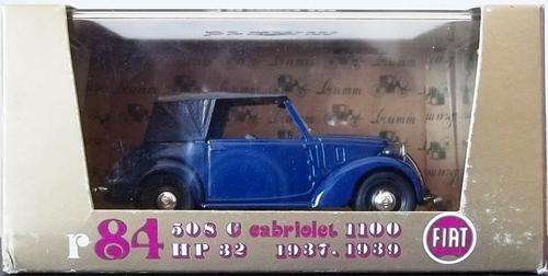 BRUMM 1/43 r86 FIAT 508c CABRIOLET 1100 !! 1937 !! MINT with Original Box