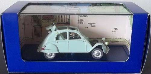 TINTIN 1954 CITROEN 2 CV (Crashed Version) ! BIJOUX DE LA CASTAFIORE ! #33 RARE ! MINT + Box ! HERGE