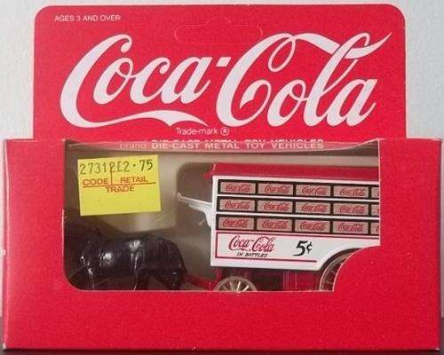 Lledo COCA - COLA  HORSE DRAWN DELIVERY CART ! RARE ! MINT + Original Box ! EXCELLENT !! Coke