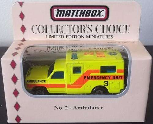 MATCHBOX 1994 COLLECTOR'S CHOICE !! #2 - AMBULANCE !! LIMITED EDITION !! MINT + Box ! EXCELLENT !