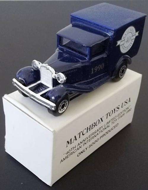MATCHBOX 40th ANNIVERSARY LIMITED EDITION FORD MODEL 'A' TRUCK !! Original Box ! EXCELLENT !