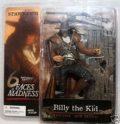 BILLY THE KID !! Mint in Package Never Opened! Monsters 3 -- 6 Faces of Madness ! McFarlane Toys