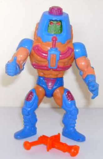 MAN-E-FACES + weapon ! COMPLETE ! EXCELLENT ! Masters of the Universe ! He-Man ! Mattel ! He Man