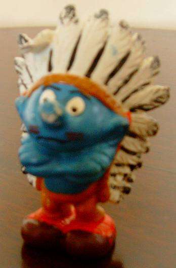 Original Vintage COWBOY SMURF!! MINT ! RARE VARIANT! Peyo ! 1981 ! Smurfs! RARE + HIGH IN VALUE!