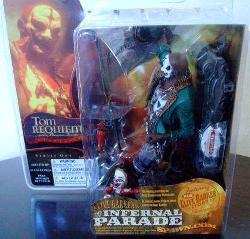 Ringmaster Tom Requiem + Clovio ! Infernal Parade ! McFarlane !! MINT + UNOPENED !! HIGH IN VALUE !!