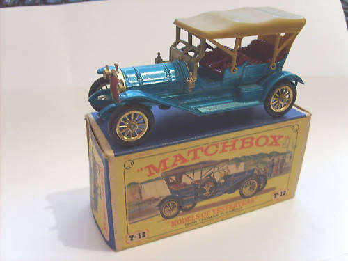 1909 Thomas Flyabout Y-12 + BOX !! EXCELLENT CONDITION!! 1967 Matchbox Lesney Models of Yesteryear !