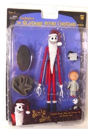 Nightmare Before Christmas SANTA JACK + CHILD !! NECA Toy !! Brand New Never Been Opened !! Series 2