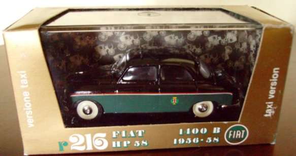 BRUMM 1/43 ORO r216 FIAT 1400 B HP 58 TAXI VERSION 1956-'58 ! MINT with Original Box !! EXCELLENT !