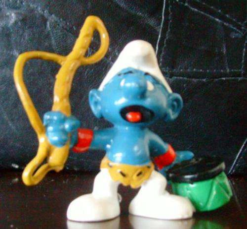Original Vintage LION TAMER SMURF! Peyo Hong Kong!! 1979 RARE !! Smurfs!