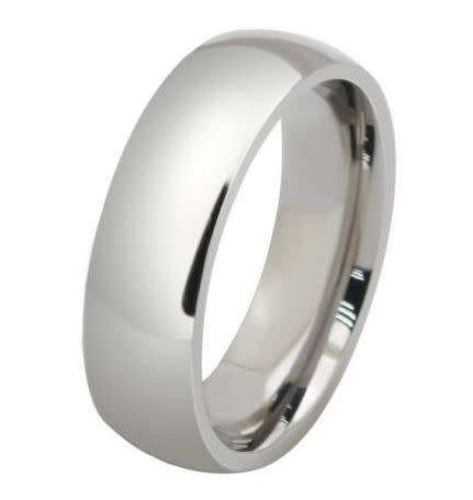 **NEW!! 8MM SATIN MIRROR FINISH SOLID STAINLESS WEDDING BAND