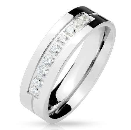 Free Shipping!* Slim Journey Journey Style Satin Finish Wedding Band