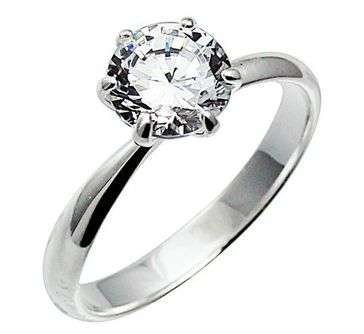 **R175 fully insured intl shipping!**LASTS LIFETIMES!**1.75CT CLASSIC SOLITAIRE STERLING SILVER RING