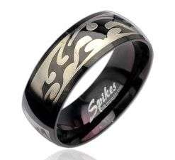 **R175 fully insured intl shipping**Mens Designer Stainless Steel Tribal Engraving Ring