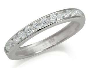 **FREE SHIPPING!!!** NO RESERVE! SOLID STERLING SILVER JOURNEY SIMULATED DIAMOND RING U1/2