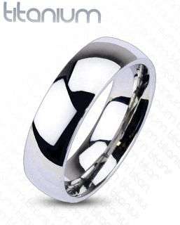 **NEW!! CRAZY FREE LOCAL SHIPPING**Classic Polished Solid Titanium Wedding Ring