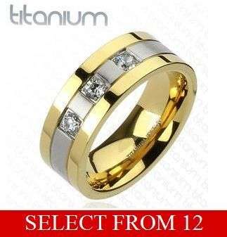 **TANTALIZING TITANIUM - MODERN WEDDING JEWELRY - Choose from 12 SUPERB DESIGNS!