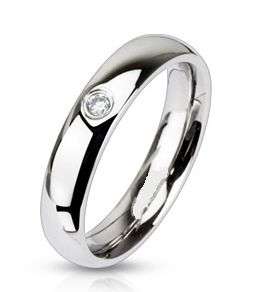 **STUNNING! SATIN SMOOTH! BRILLIANT CUBICS TRADITIONAL ENGAGEMENT RING