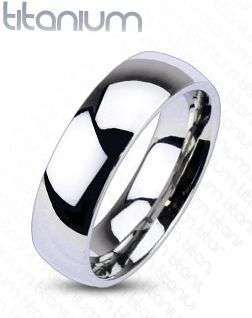 **NO RESERVE!**SOLID TITANIUM TRADITIONAL BRILLIANT POLISHED  WEDDING RING