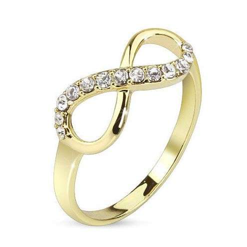 **BRAND NEW!**ELEGANT INFINITY CZ ACCENTED RING
