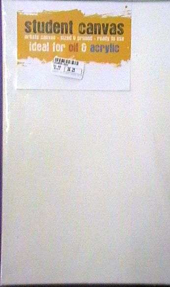 BLANK CANVAS - STRETCHED CANVAS IDEAL FOR OILS AND ACRYLICS 370X750MM