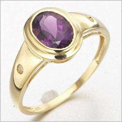 SOLID GOLD!!! 1.4 CT NATURAL MINED AMETHYST & TOPAZ SET IN 9K SOLID GOLD