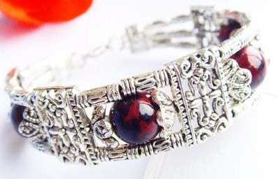 SUPERBELY HANDCRAFTED TIBETAN SILVER BRACELET