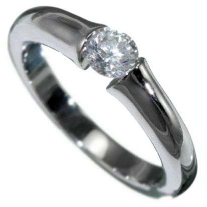 0.65CTW SILKY SMOOTH BRILLIANT DIAMOND CUT SOLITAIRE 18K GP ENGAGEMENT RING size 5