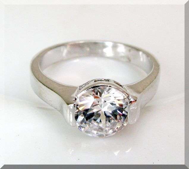 1.22CTW SINGLE SOLITAIRE BRILLIANT DIAMOND CUT ENGAGEMENT RING size 4