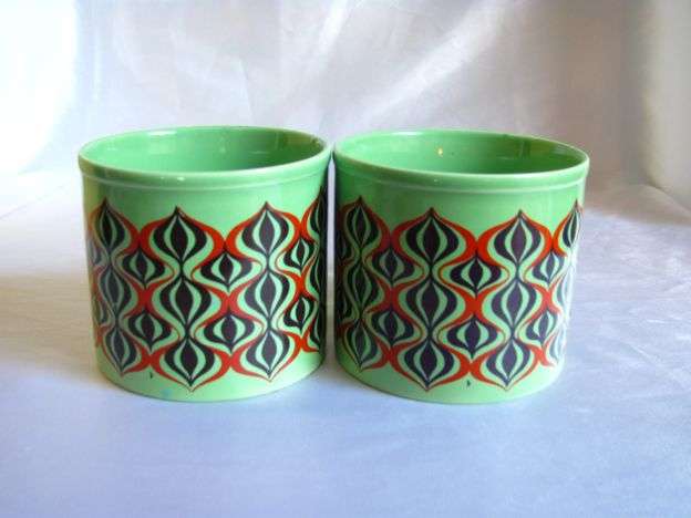 TWO VERY CUTE STAFFORDSHIRE POTTERIES CUPS
