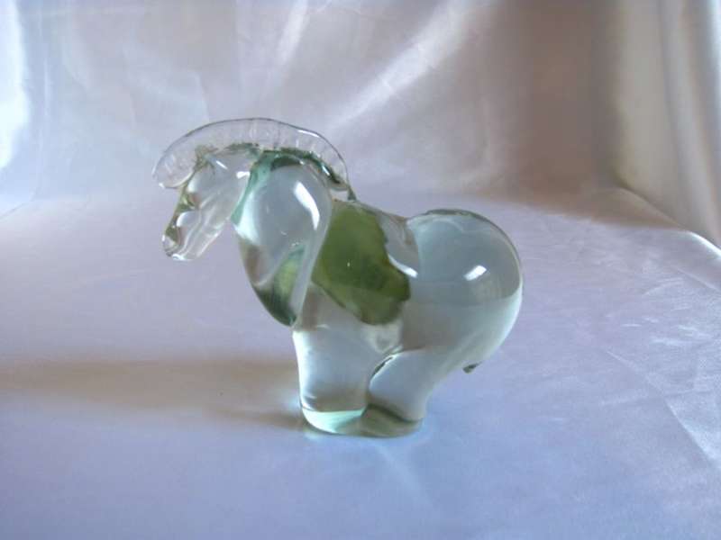 SWAZILAND HAND MADE GLASS HORSE