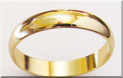 WEDDING BAND 18K YELLOW GOLD GP RING size 9 (Every size in stock)