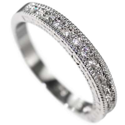 0.48CTW BRILLIANT 16/STONE - WEDDING BAND RING size 6