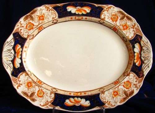 ALFRED MEAKIN: Lovely 18k Gold 'Royal Cameron' Platter- Take a Look!
