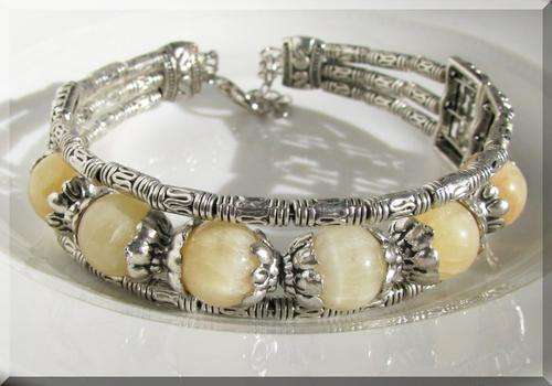 SUPERBELY HANDCRAFTED TIBETAN SILVER BRACELET