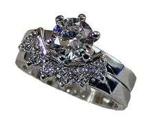 2.60CTW BRILLIANT ENGAGEMENT "WEDDING RING SET"!!! size 9