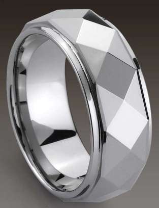 **FREE SHIPPING!!**STUNNING TUNGSTEN CARBIDE SATIN FINISH GROOVY RING size 12.5