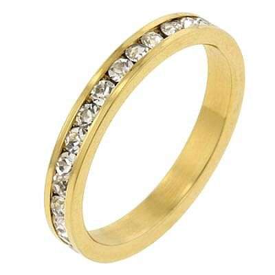 **50% REDUCED SHIPPING!**1.40CTW CHANNEL BRILLIANT CUT ETERNITY RING CLAD IN 18K YELLOW GOLD size 6