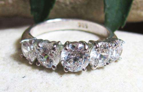 **50% OFF SHIPPING!**STERLING SILVER!!! ELEGANTLY STYLED SOLITAIRE IN .925 STERLING SILVER SIZE 9