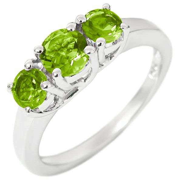 **SAVE R225 SHIPPING!** NATURAL PERIDOTS IN ELEGANTLY STYLED .925 STERLING SILVER SIZE 6