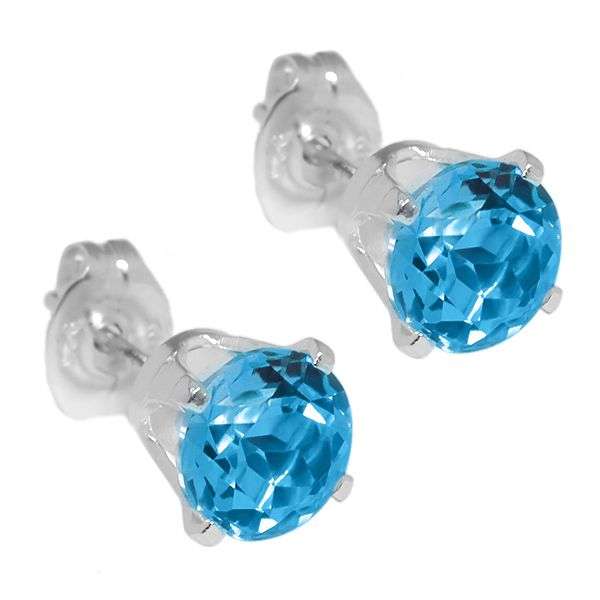 **SAVE R225 SHIPPING!**FABULOUS 2.00CTW BLUE TOPAZ EARRINGS!!! SET IN SOLID .925 STERLING SILVER