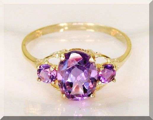 **82% REDUCED SHIPPING!**SOLID GOLD!!! 1.4 CT NATURAL MINED AMETHYST & TOPAZ SET IN 9K SOLID GOLD